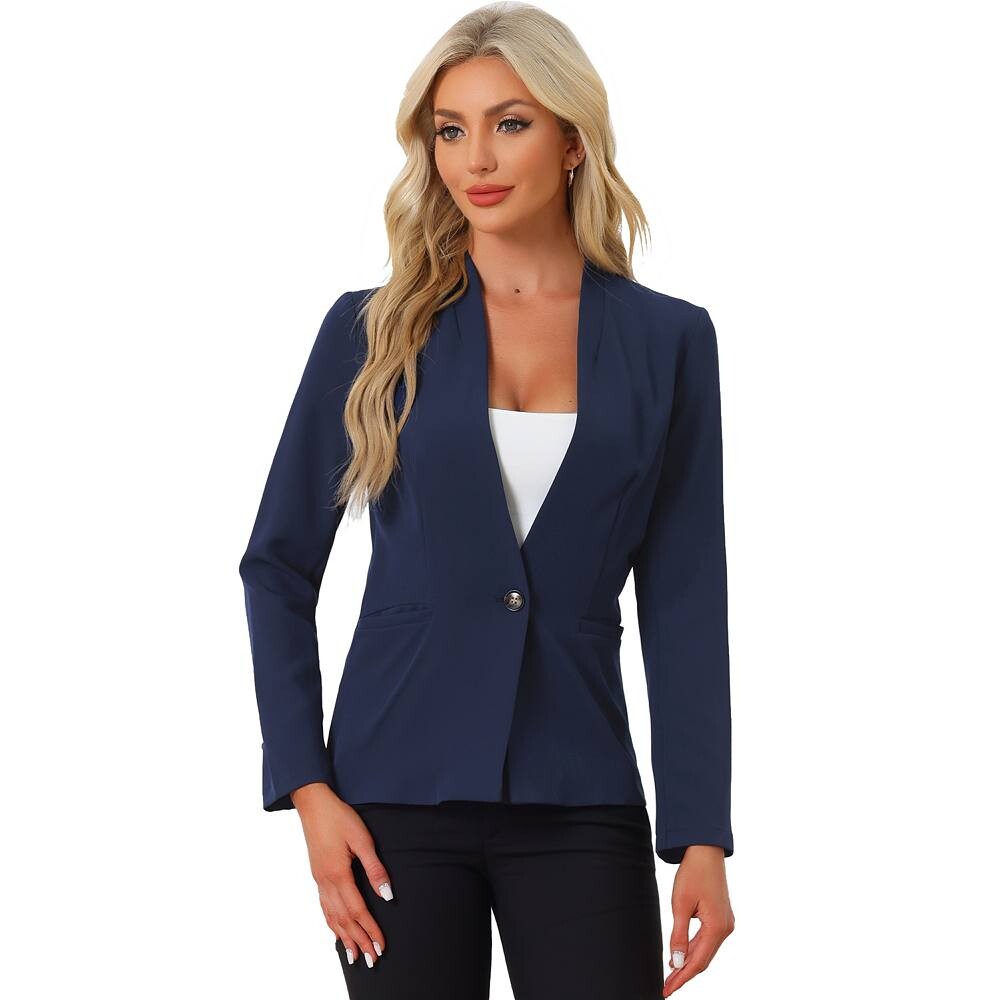 Женская куртка с воротником-стойкой на пуговицах и карманами, повседневный пиджак с длинными рукавами ALLEGRA K, цвет Dark Blue
Женская куртка с воротником-стойкой на пуговицах и карманами, повседневный пиджак с длинными рукавами ALLEGRA K, цвет Dark Blue