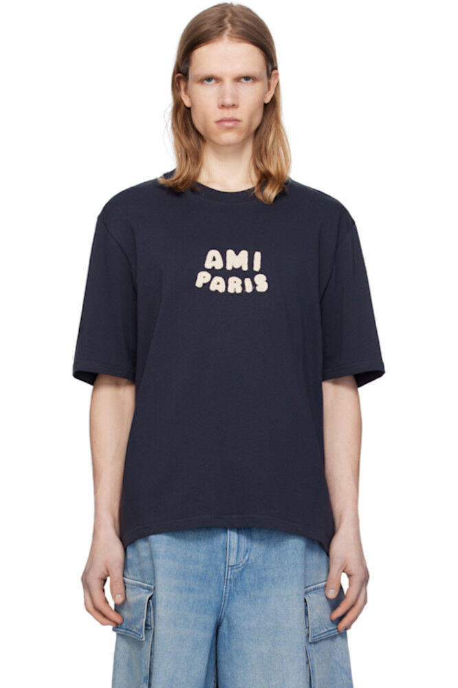 Футболка из хлопка с нашивкой «Ami Paris»
Футболка из хлопка с нашивкой «Ami Paris»