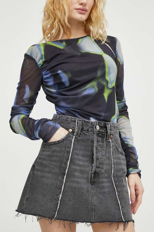 Джинсовая юбка Levi's, серый 
Джинсовая юбка Levi's, серый