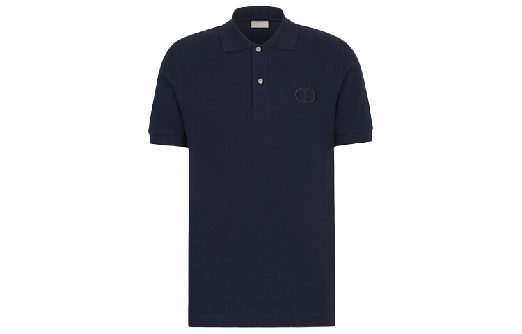 Ежеквартальные новинки Рубашка поло Мужская темно-синяя Dior, темно-синий 
Ежеквартальные новинки Рубашка поло Мужская темно-синяя Dior, темно-синий