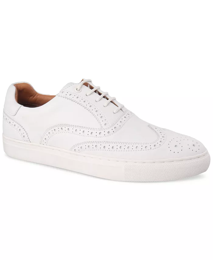 Мужские кожаные кроссовки Baronn на шнурках с перфорацией Bar III, белый
Мужские кожаные кроссовки Baronn на шнурках с перфорацией Bar III, белый