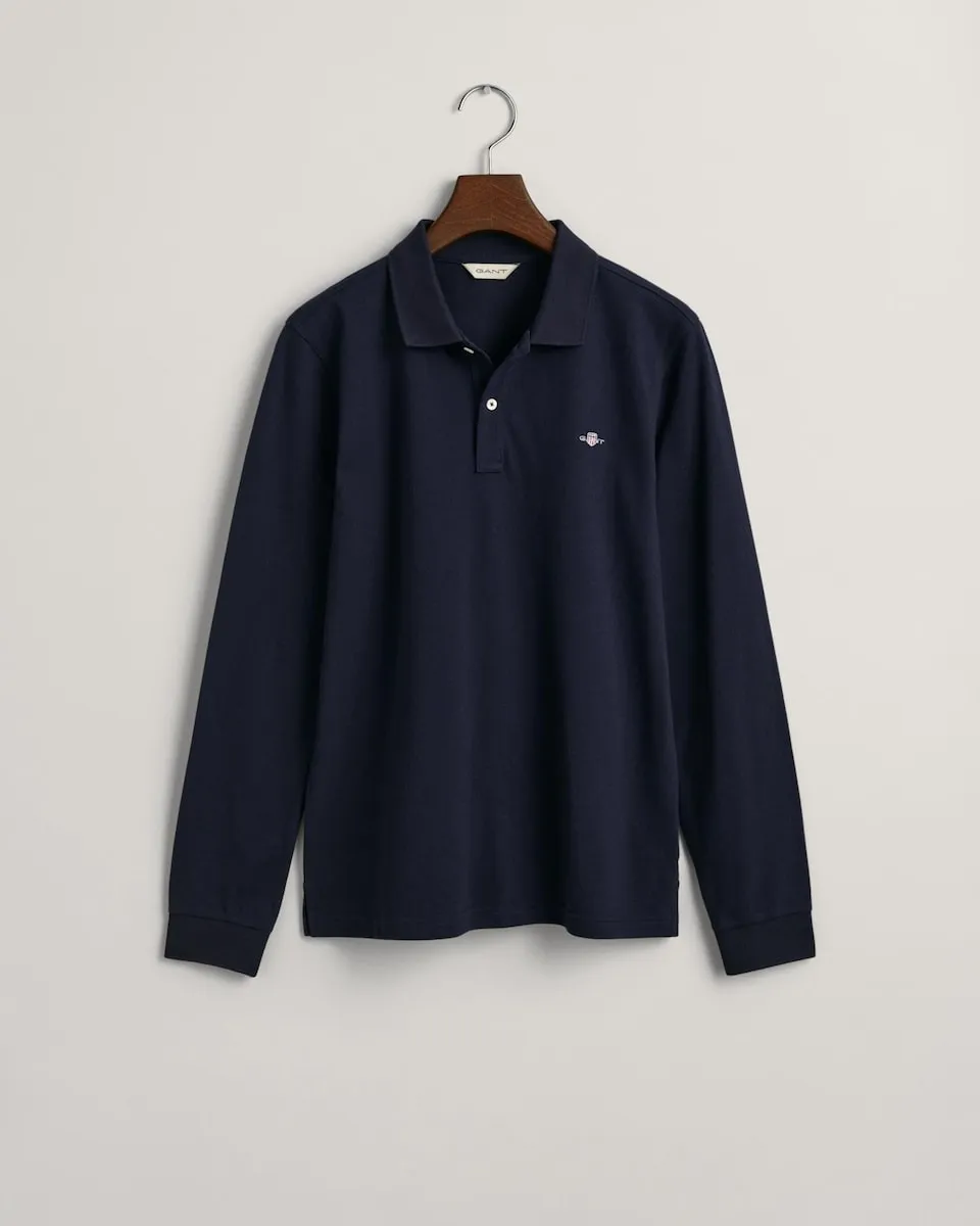 Рубашка поло с длинными рукавами и вышивкой на груди Gant, темно-синий
Рубашка поло с длинными рукавами и вышивкой на груди Gant, темно-синий