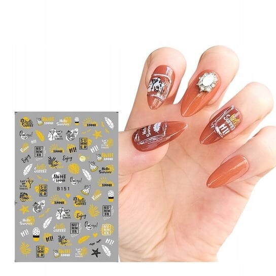 Наклейки для дизайна ногтей с узорами Holiday Summer B-151, Frezarkowo
Наклейки для дизайна ногтей с узорами Holiday Summer B-151, Frezarkowo