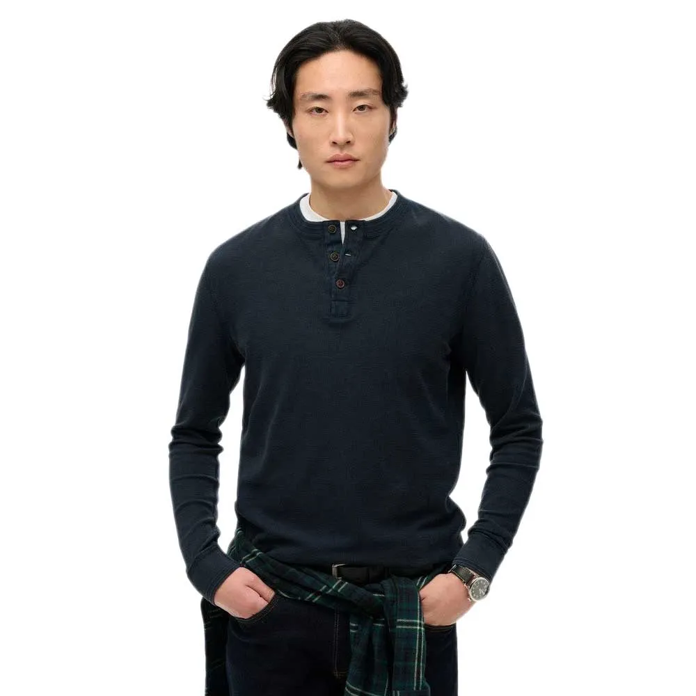 Лонгслив Superdry Lw Textured Grandad, синий
Лонгслив Superdry Lw Textured Grandad, синий