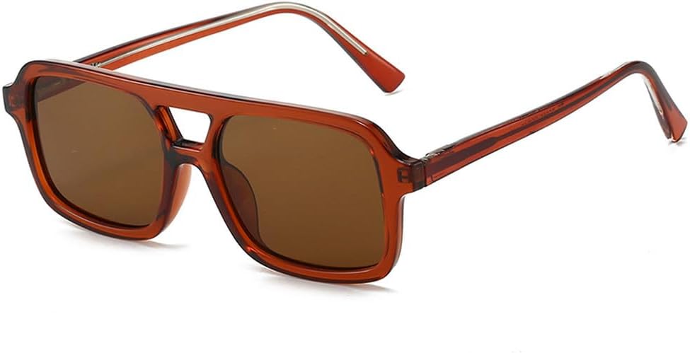 Ретро-солнцезащитные очки с двойной перемычкой для женщин, роскошные солнцезащитные очки, прозрачные, конфетные оттенки, защита от УФ-излучения UV400, модные солнцезащитные очки для мужчин generic, Brown Tea
Ретро-солнцезащитные очки с двойной перемычкой для женщин, роскошные солнцезащитные очки, прозрачные, конфетные оттенки, защита от УФ-излучения UV400, модные солнцезащитные очки для мужчин generic, Brown Tea