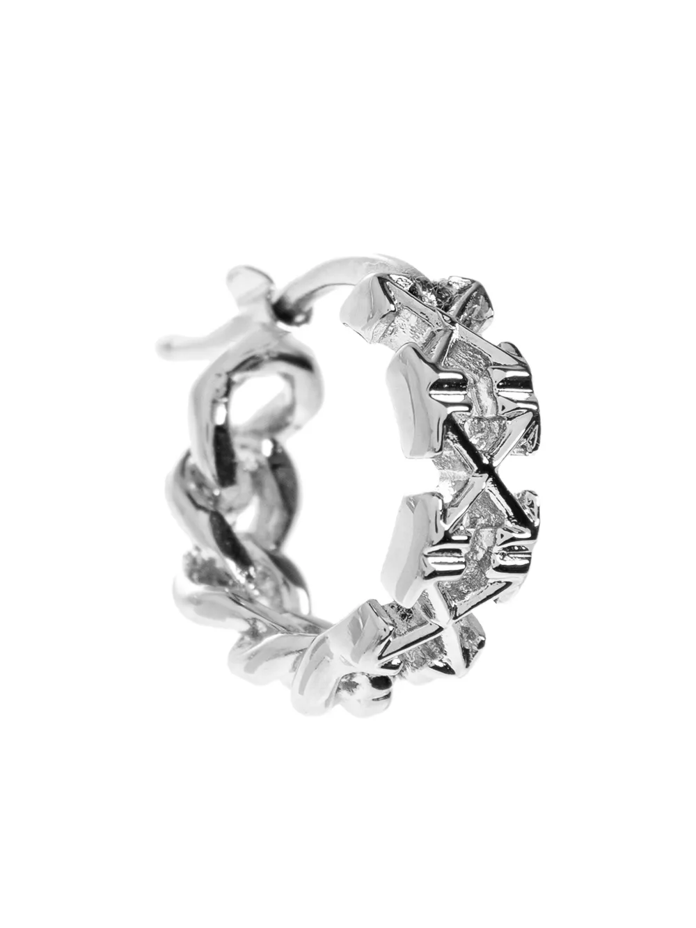 Серьга-кольцо с мотивом стрел Off-White, серебристый
Серьга-кольцо с мотивом стрел Off-White, серебристый