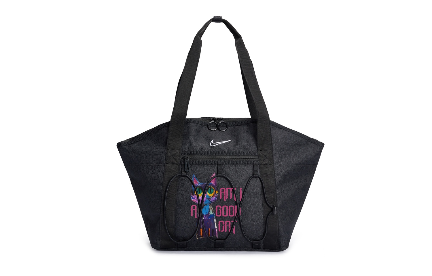 Nike Тканевая наплечная сумка унисекс черная, English: Kitten
Nike Тканевая наплечная сумка унисекс черная, English: Kitten