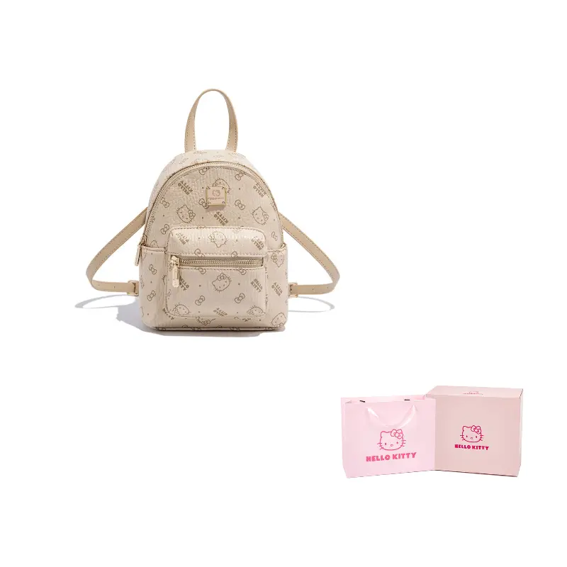 Sanrio Рюкзак из полиуретана для женщин в разноцветном дизайне, Milk Tea 
Sanrio Рюкзак из полиуретана для женщин в разноцветном дизайне, Milk Tea