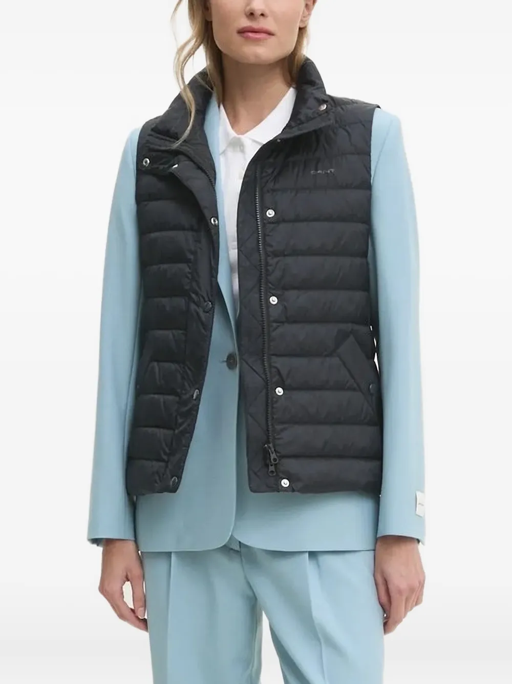 Стеганый жилет на пуговицах Gant, черный
Стеганый жилет на пуговицах Gant, черный