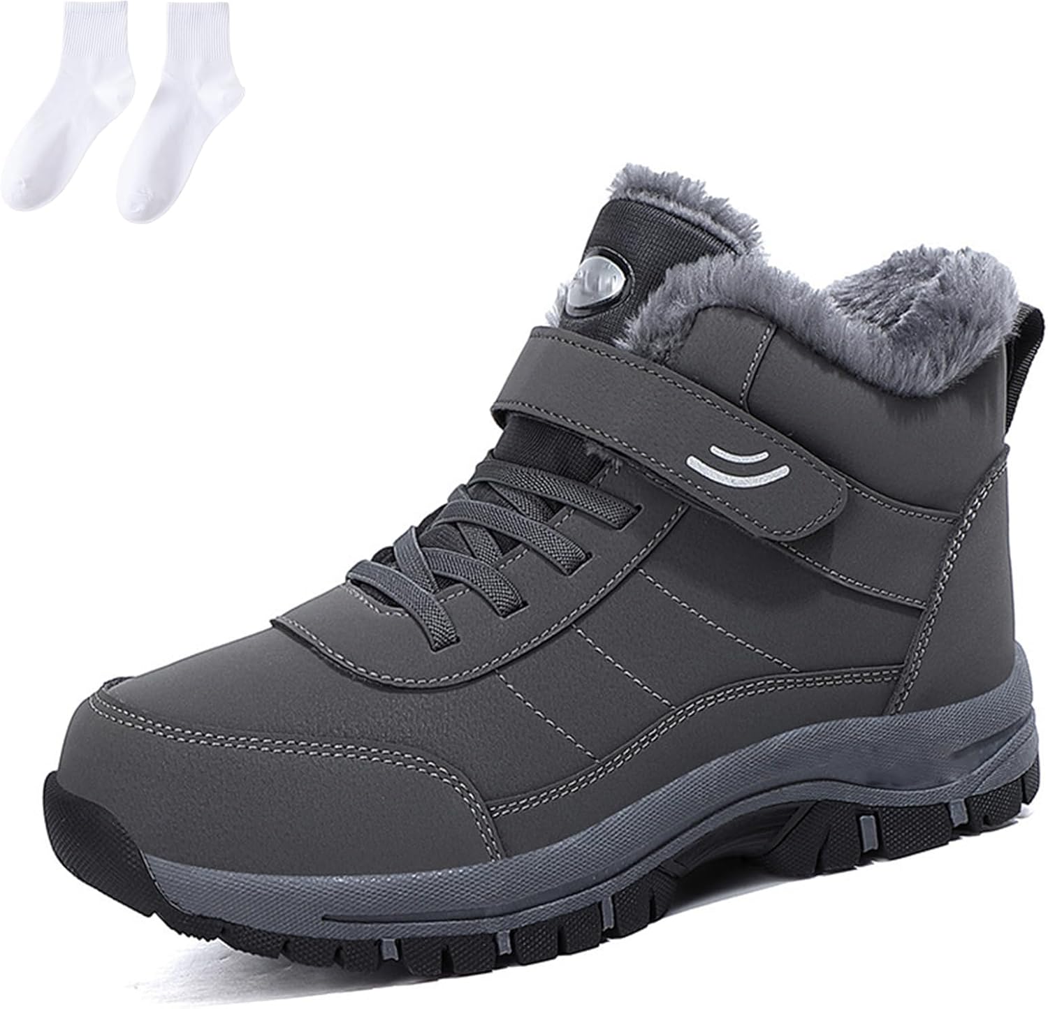 Ортопедические зимние прогулочные кроссовки с противоскользящей подошвой для женщин и мужчин, с поддержкой свода стопы, утепленные мехом, на щиколотку Generic, серый
Ортопедические зимние прогулочные кроссовки с противоскользящей подошвой для женщин и мужчин, с поддержкой свода стопы, утепленные мехом, на щиколотку Generic, серый