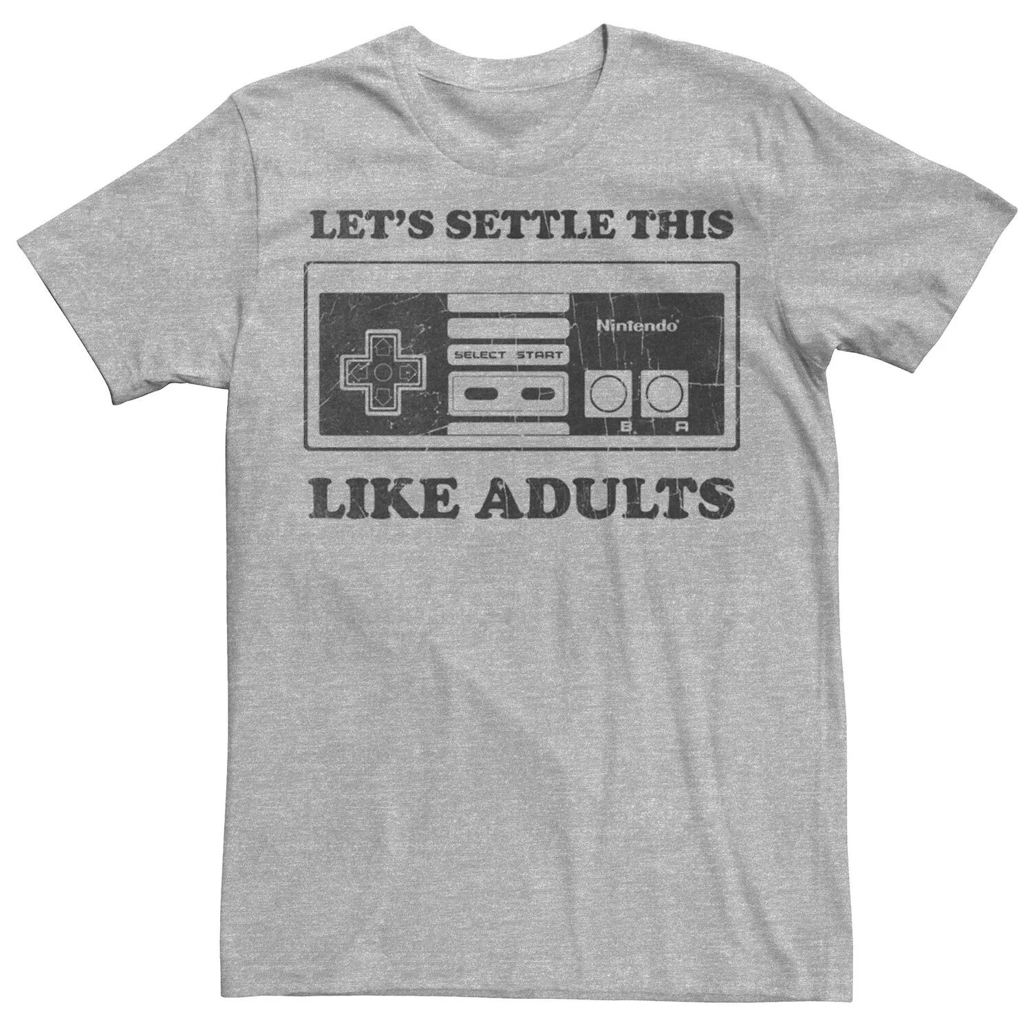 Мужская футболка с контроллером Nintendo NES Settle This Like Adults Licensed Character
Мужская футболка с контроллером Nintendo NES Settle This Like Adults Licensed Character