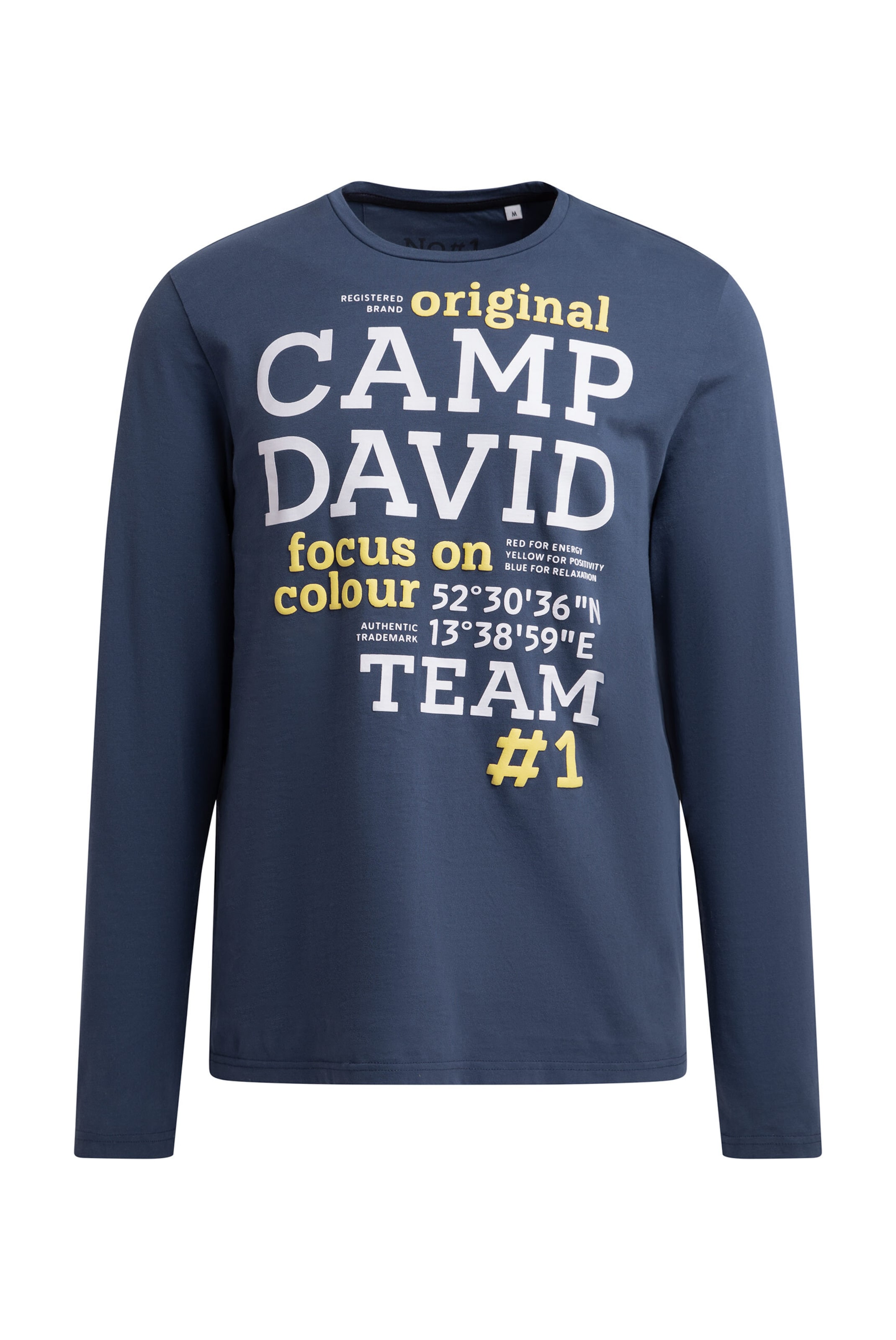 CAMP DAVID Лонгслив в синем цвете
CAMP DAVID Лонгслив в синем цвете