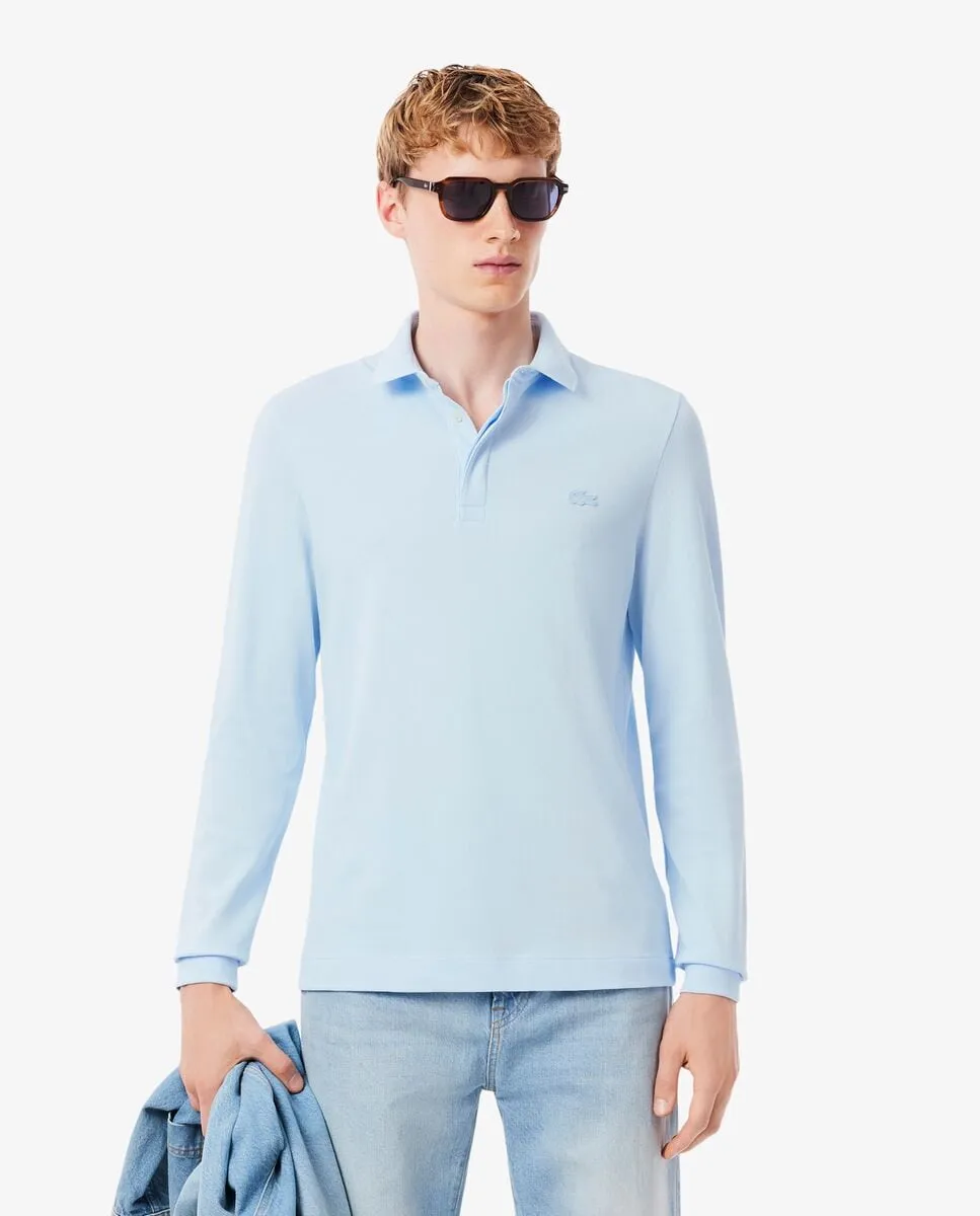 Мужское поло прямого кроя Paris из эластичного пике с короткими рукавами Lacoste, светло-голубой
Мужское поло прямого кроя Paris из эластичного пике с короткими рукавами Lacoste, светло-голубой