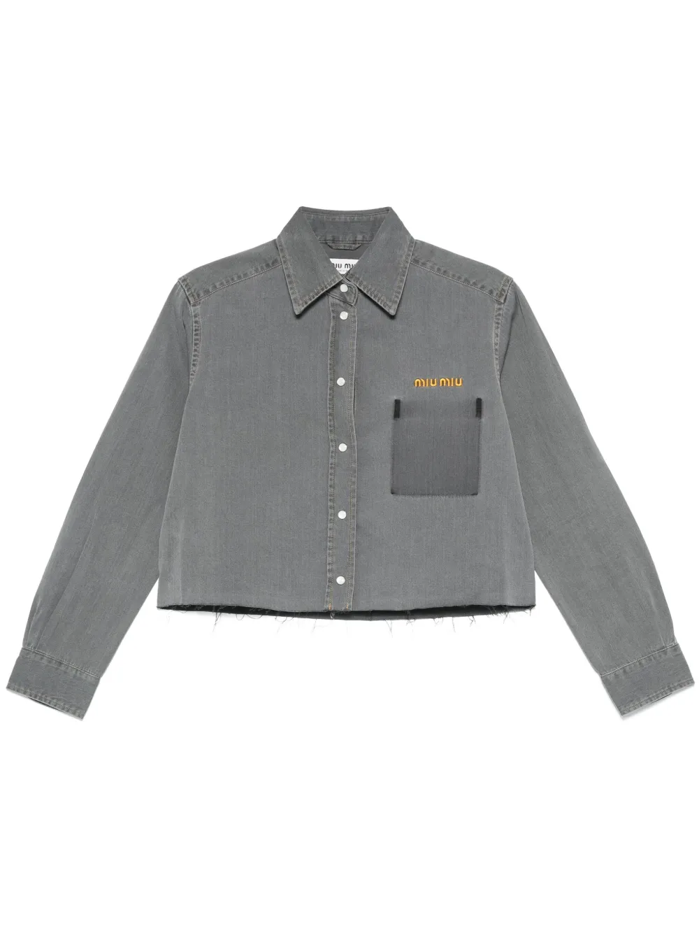 Джинсовая рубашка MIU MIU, серый
Джинсовая рубашка MIU MIU, серый