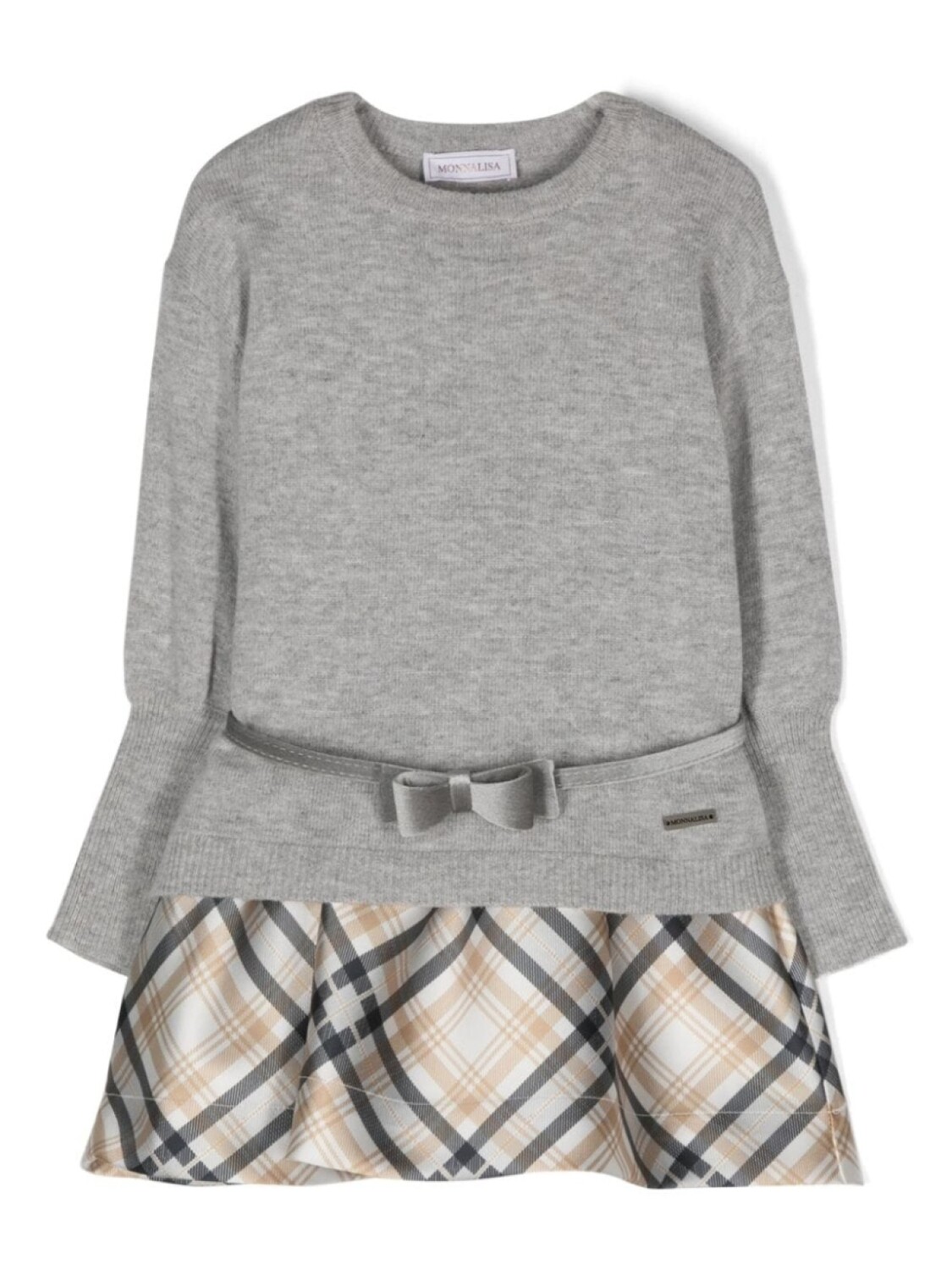 Monnalisa платье в клетку тартан без рукавов, серый
Monnalisa платье в клетку тартан без рукавов, серый
