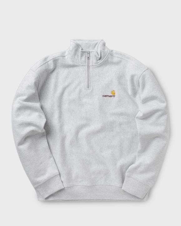 Толстовка Carhartt Wip Half Zip American Script Sweatshirt, цвет ash heather
Толстовка Carhartt Wip Half Zip American Script Sweatshirt, цвет ash heather