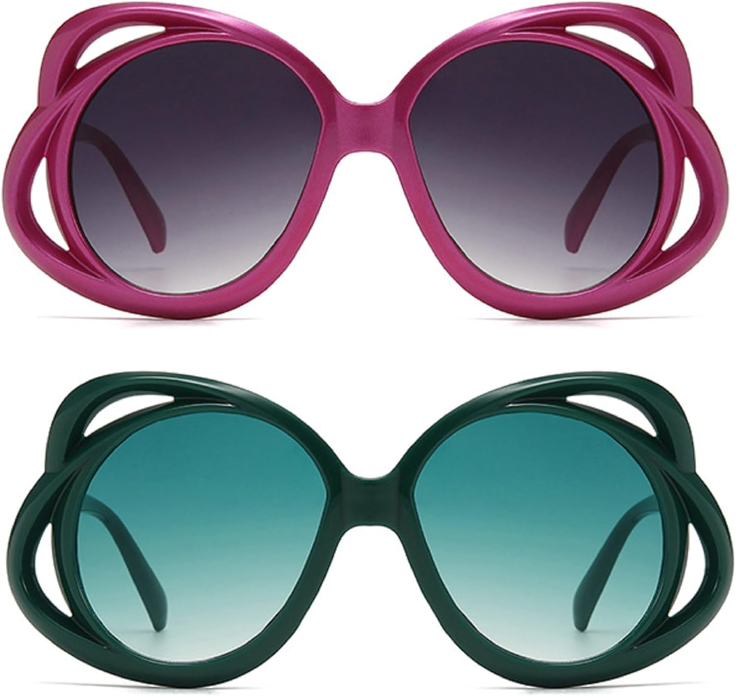 Модные овальные солнцезащитные очки с цветочным рисунком для женщин, винтажные, большие, с градиентным, ажурным дизайном, в стиле панк, для вечеринок, с защитой от УФ-излучения UV400 mincl, 2pcs-red&green
Модные овальные солнцезащитные очки с цветочным рисунком для женщин, винтажные, большие, с градиентным, ажурным дизайном, в стиле панк, для вечеринок, с защитой от УФ-излучения UV400 mincl, 2pcs-red&green