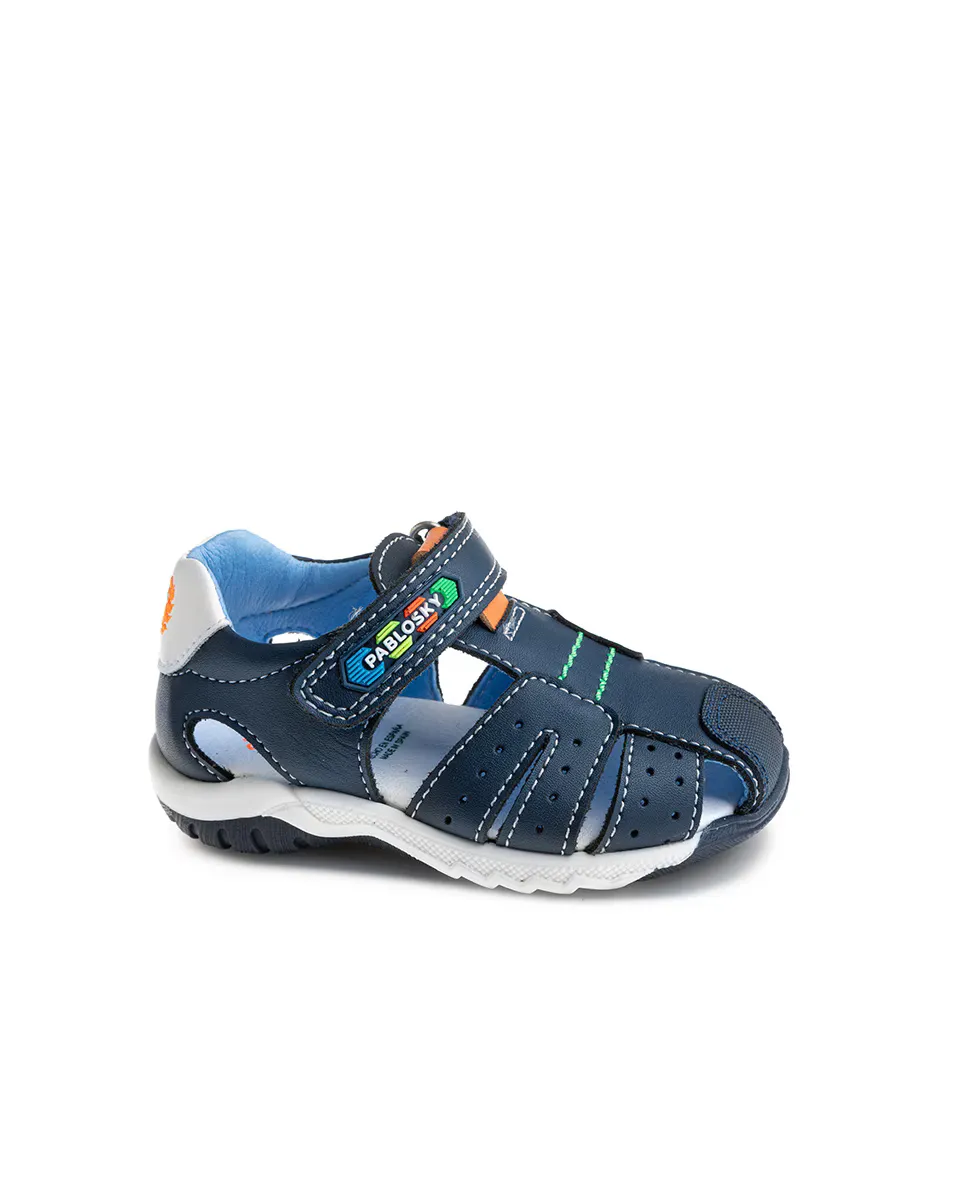 Кожаные сандалии для мальчиков с клейкой застежкой Pablosky, тёмно-синий
Кожаные сандалии для мальчиков с клейкой застежкой Pablosky, тёмно-синий