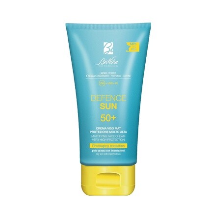 BioNike Defense Sun Cream Mat 50+ — водостойкий и нелипкий — разглаживает и восстанавливает кожу, 50 мл
BioNike Defense Sun Cream Mat 50+ — водостойкий и нелипкий — разглаживает и восстанавливает кожу, 50 мл