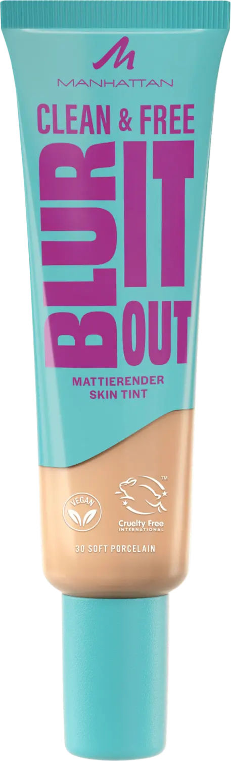Тональный крем MANHATTAN Cosmetics Foundation Clean & Free Blur It Out Skin Tint 30 Soft Porcelain, 30 ml
Тональный крем MANHATTAN Cosmetics Foundation Clean & Free Blur It Out Skin Tint 30 Soft Porcelain, 30 ml