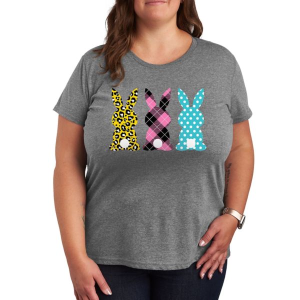 Футболка больших размеров с рисунком кроликов Licensed Character, серый
Футболка больших размеров с рисунком кроликов Licensed Character, серый