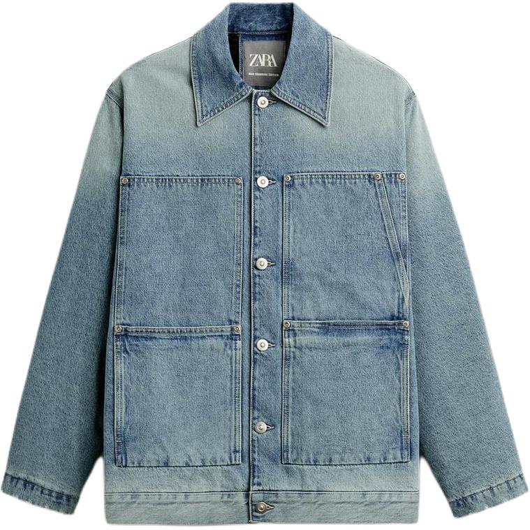 Джинсовая куртка мужская средняя синяя ZARA
Джинсовая куртка мужская средняя синяя ZARA
