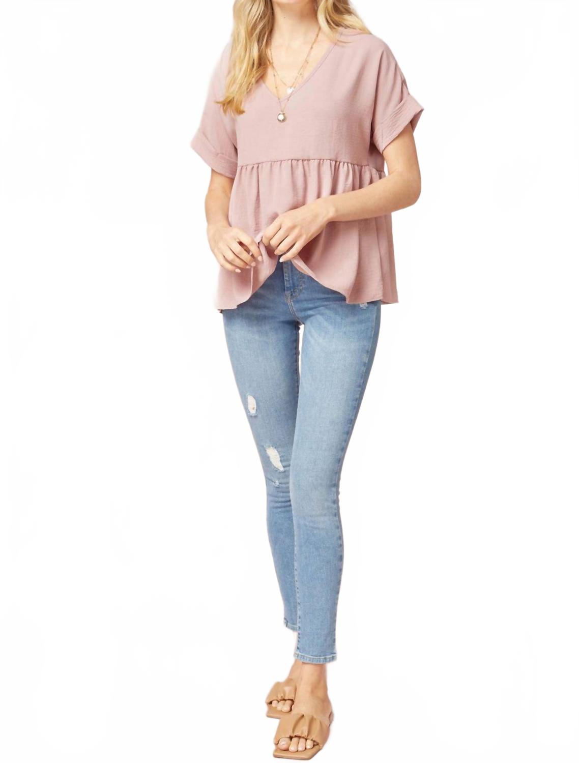 Текстурированный топ Babydoll из розового дерева Entro
Текстурированный топ Babydoll из розового дерева Entro