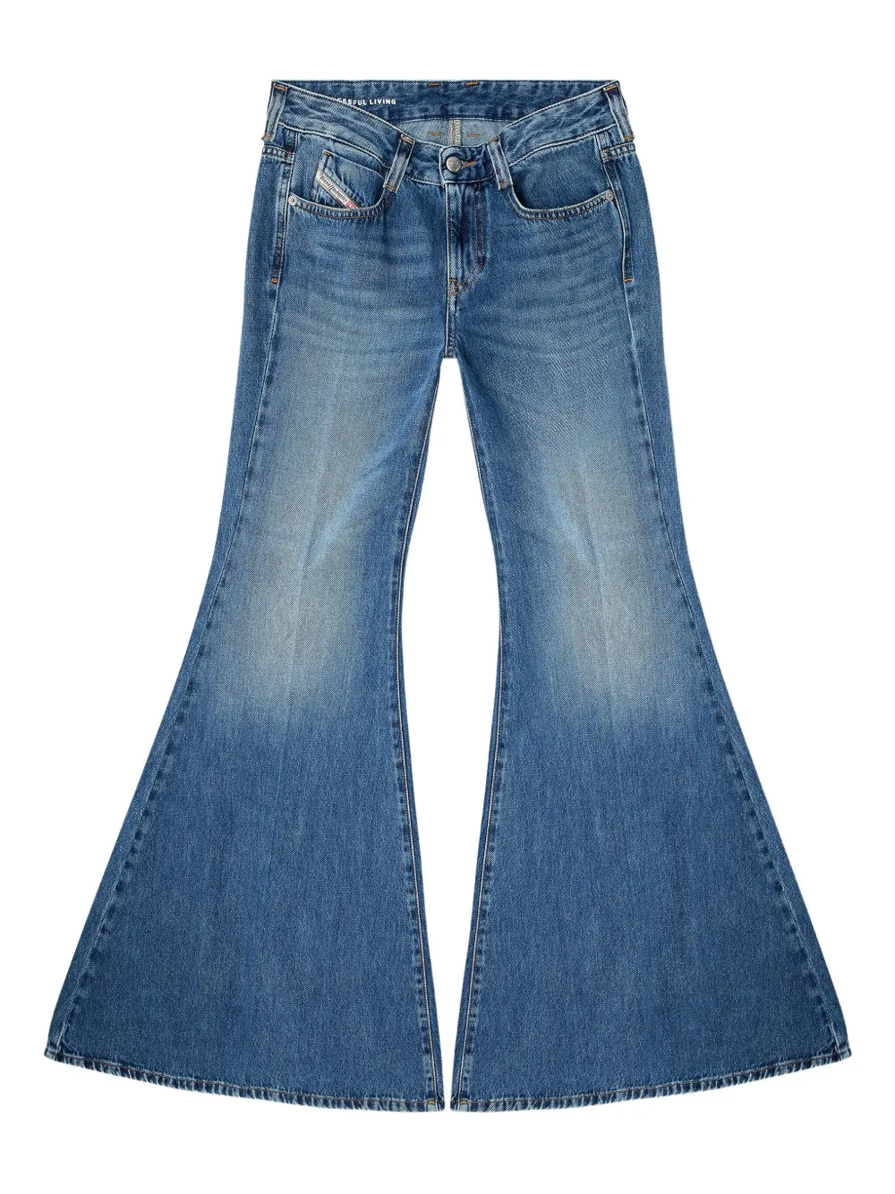 Расклешенные джинсы D-Bleess 1970 года DIESEL, синий
Расклешенные джинсы D-Bleess 1970 года DIESEL, синий