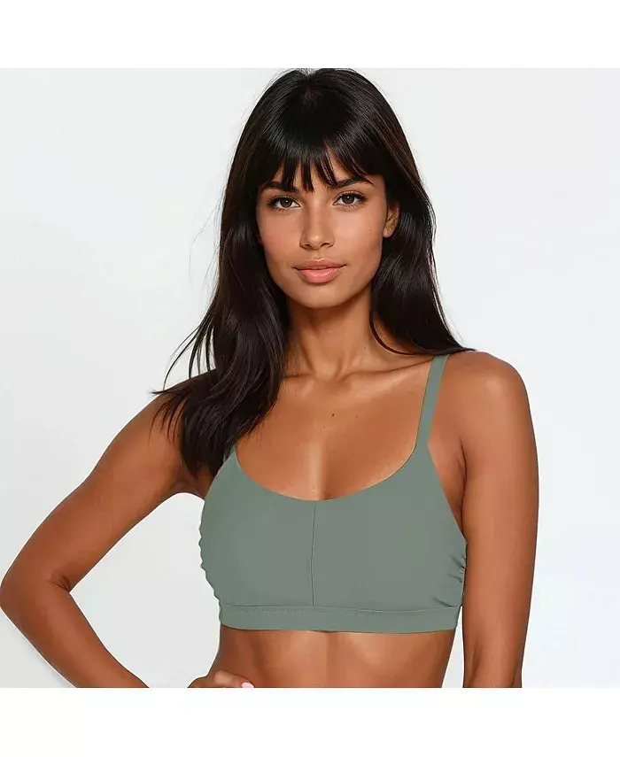 Женский купальный бюстгальтер с регулируемыми бретелями и застежкой Calypsa, зеленый
Женский купальный бюстгальтер с регулируемыми бретелями и застежкой Calypsa, зеленый