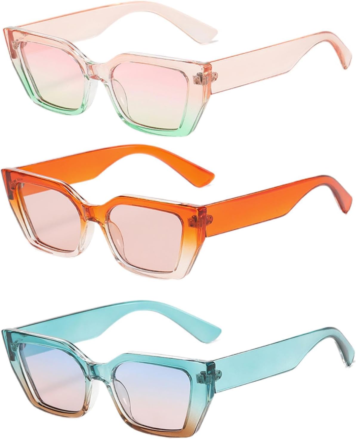 Солнцезащитные очки с защитой от УФ-излучения UV400 | Маленькая оправа "кошачий глаз" с градиентным переходом | Для женщин и мужчин, для занятий спортом на открытом воздухе и вождения DSVIGF, 3pcs Z07
Солнцезащитные очки с защитой от УФ-излучения UV400 | Маленькая оправа "кошачий глаз" с градиентным переходом | Для женщин и мужчин, для занятий спортом на открытом воздухе и вождения DSVIGF, 3pcs Z07