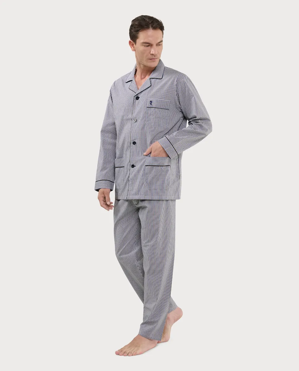 Мужская пижама из ткани с длинными штанинами и отворотом El Búho Nocturno, бежевый
Мужская пижама из ткани с длинными штанинами и отворотом El Búho Nocturno, бежевый