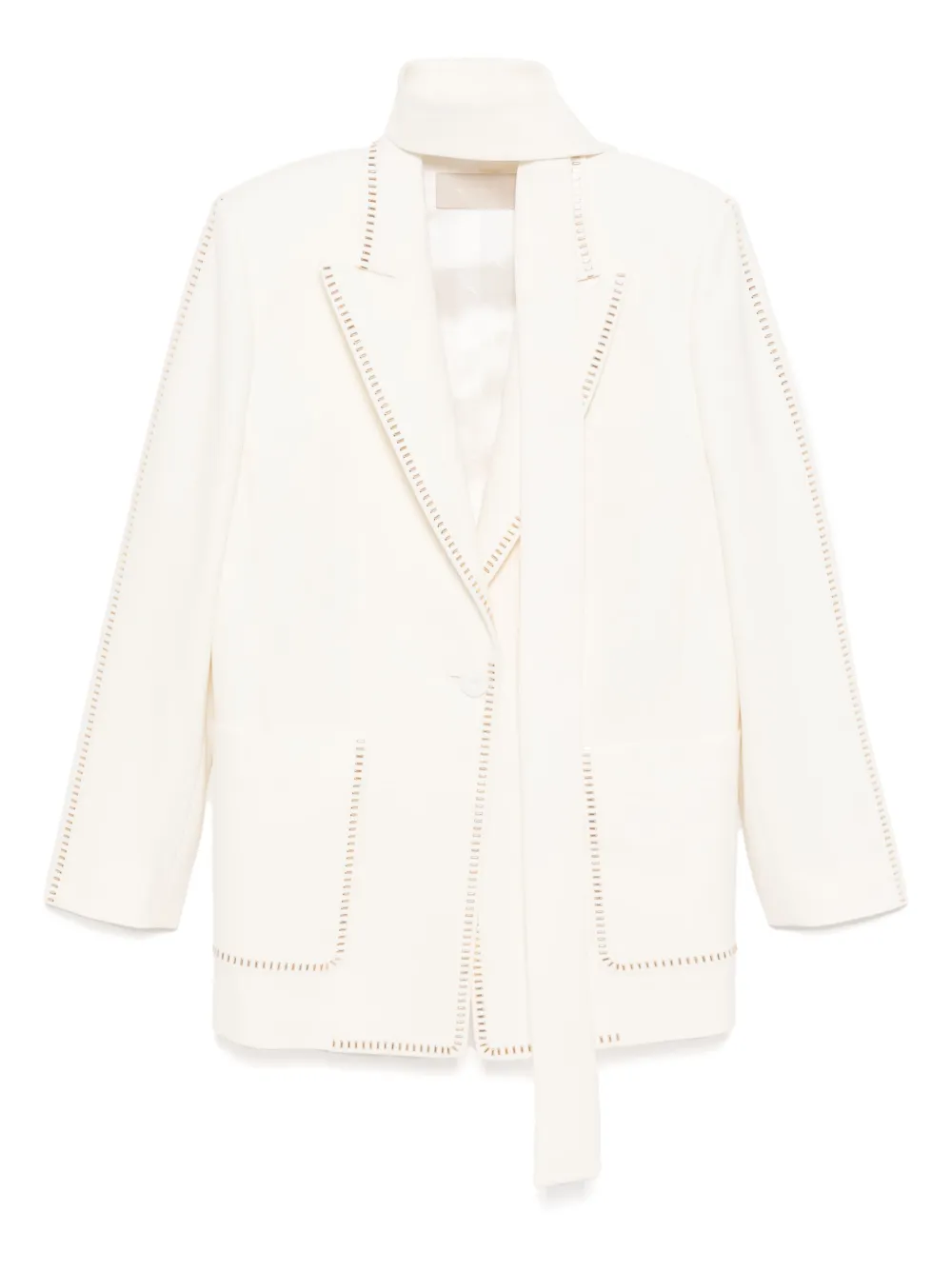 Блейзер, украшенный заклепками Elie Saab, белый
Блейзер, украшенный заклепками Elie Saab, белый