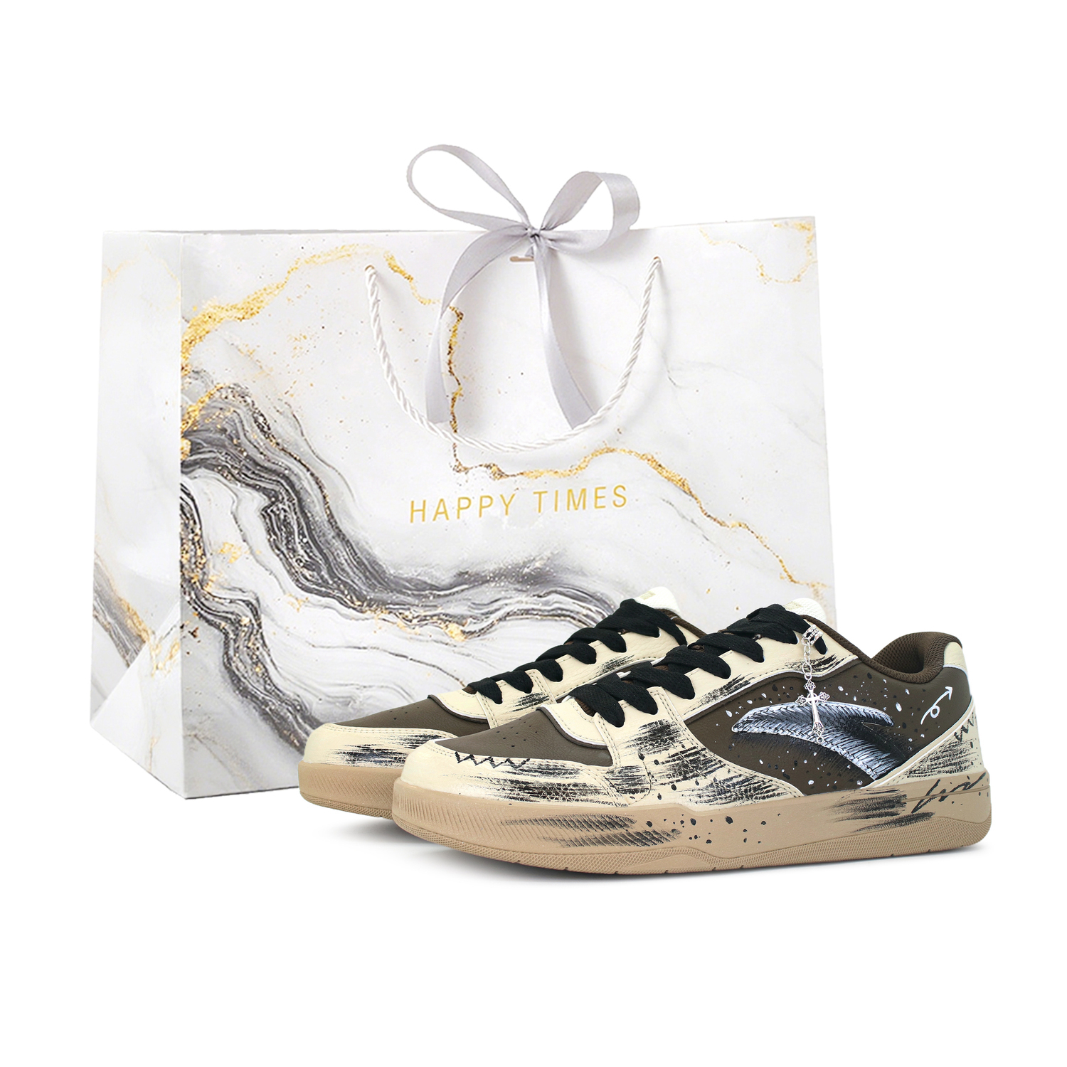 Мужские низкие скейтбордистские кроссовки Road Punches с амортизацией, износостойкими свойствами и легким весом Anta, белый shopping bag
Мужские низкие скейтбордистские кроссовки Road Punches с амортизацией, износостойкими свойствами и легким весом Anta, белый shopping bag