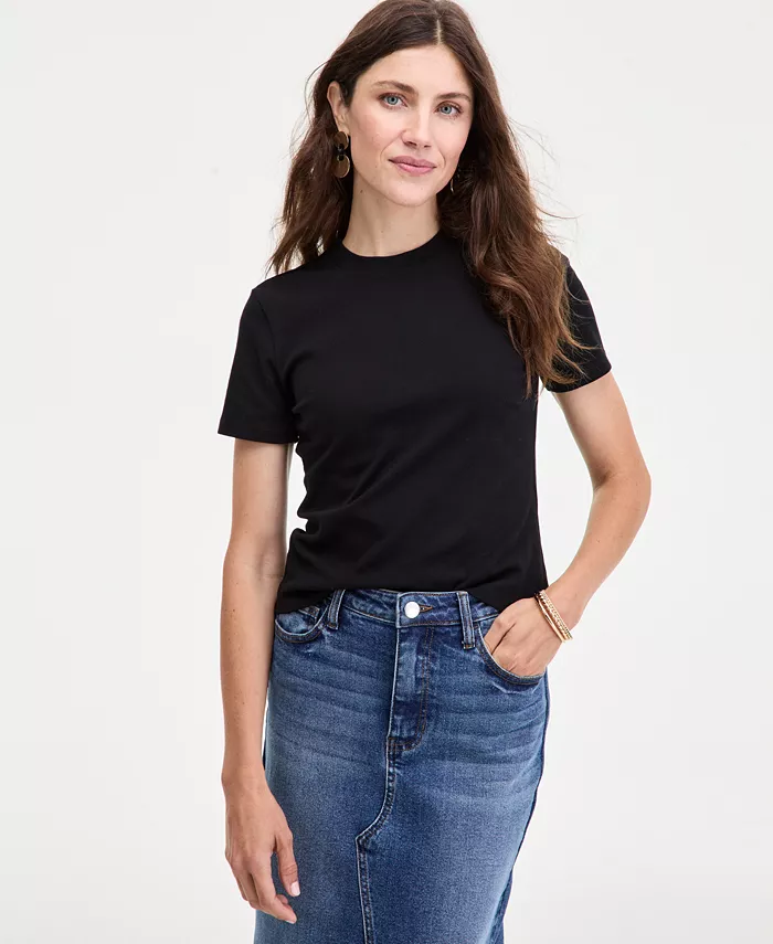 Женская футболка Meet And Greet с коротким рукавом On 34th, черный 
Женская футболка Meet And Greet с коротким рукавом On 34th, черный