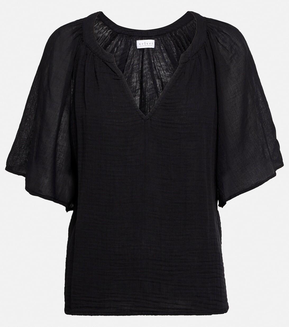 Хлопковый топ Belle VELVET, черный
Хлопковый топ Belle VELVET, черный