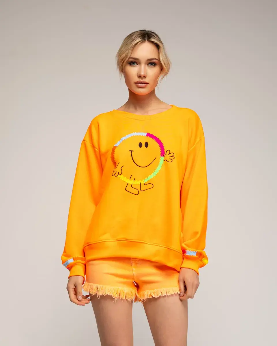 Женская флуоресцентная толстовка с рисунком «улыбка» Tantra, оранжевый
Женская флуоресцентная толстовка с рисунком «улыбка» Tantra, оранжевый