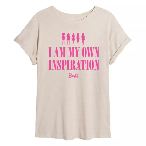 Футболка размера «Оверсайз» для юниоров с надписью «Я — моё собственное вдохновение» Barbie, бежевый
Футболка размера «Оверсайз» для юниоров с надписью «Я — моё собственное вдохновение» Barbie, бежевый
