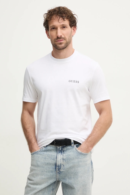 Хлопковая футболка Guess, белый
Хлопковая футболка Guess, белый