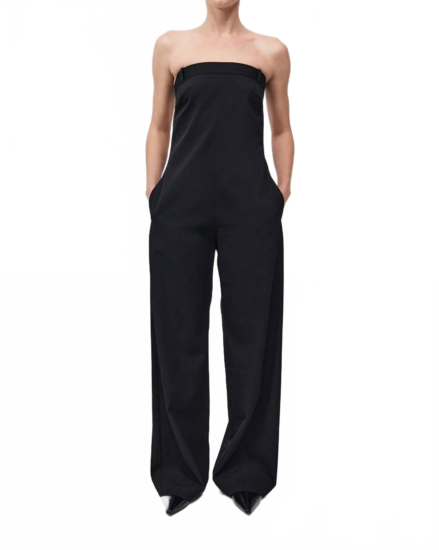 Черный комбинезон с подгонкой St. Agni
Черный комбинезон с подгонкой St. Agni