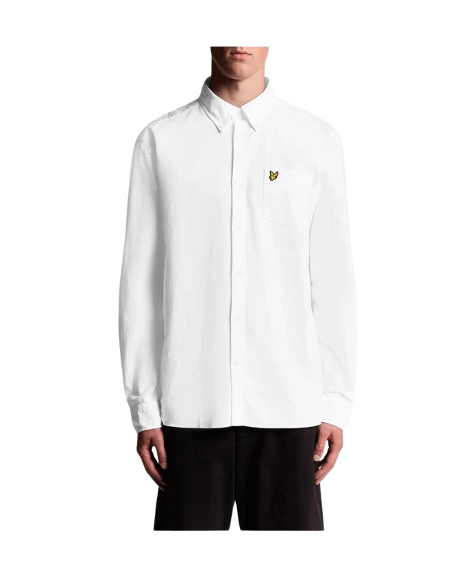 Классическая хлопковая рубашка с длинными рукавами Lyle & Scott, белый
Классическая хлопковая рубашка с длинными рукавами Lyle & Scott, белый