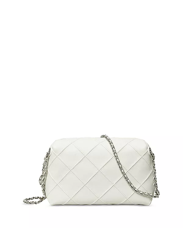 Мягкая кожаная сумка через плечо Fleming Tory Burch, белый
Мягкая кожаная сумка через плечо Fleming Tory Burch, белый