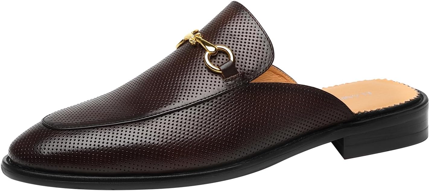 Мужские мокасины ELANROMAN без задника из натуральной кожи с пряжкой в виде лошади, Punched Coffee
Мужские мокасины ELANROMAN без задника из натуральной кожи с пряжкой в виде лошади, Punched Coffee