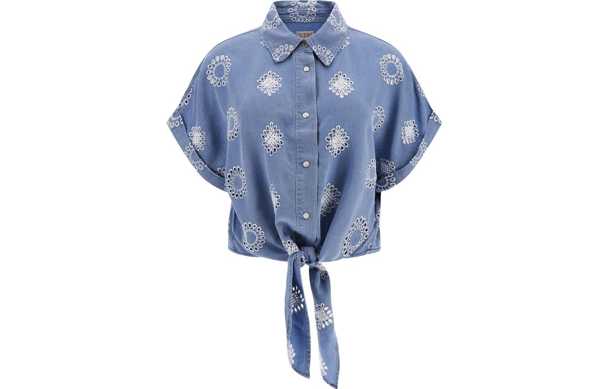 GUESS Футболка женская Denim Blue с воротником-поло, умеренная посадка, прочее
GUESS Футболка женская Denim Blue с воротником-поло, умеренная посадка, прочее