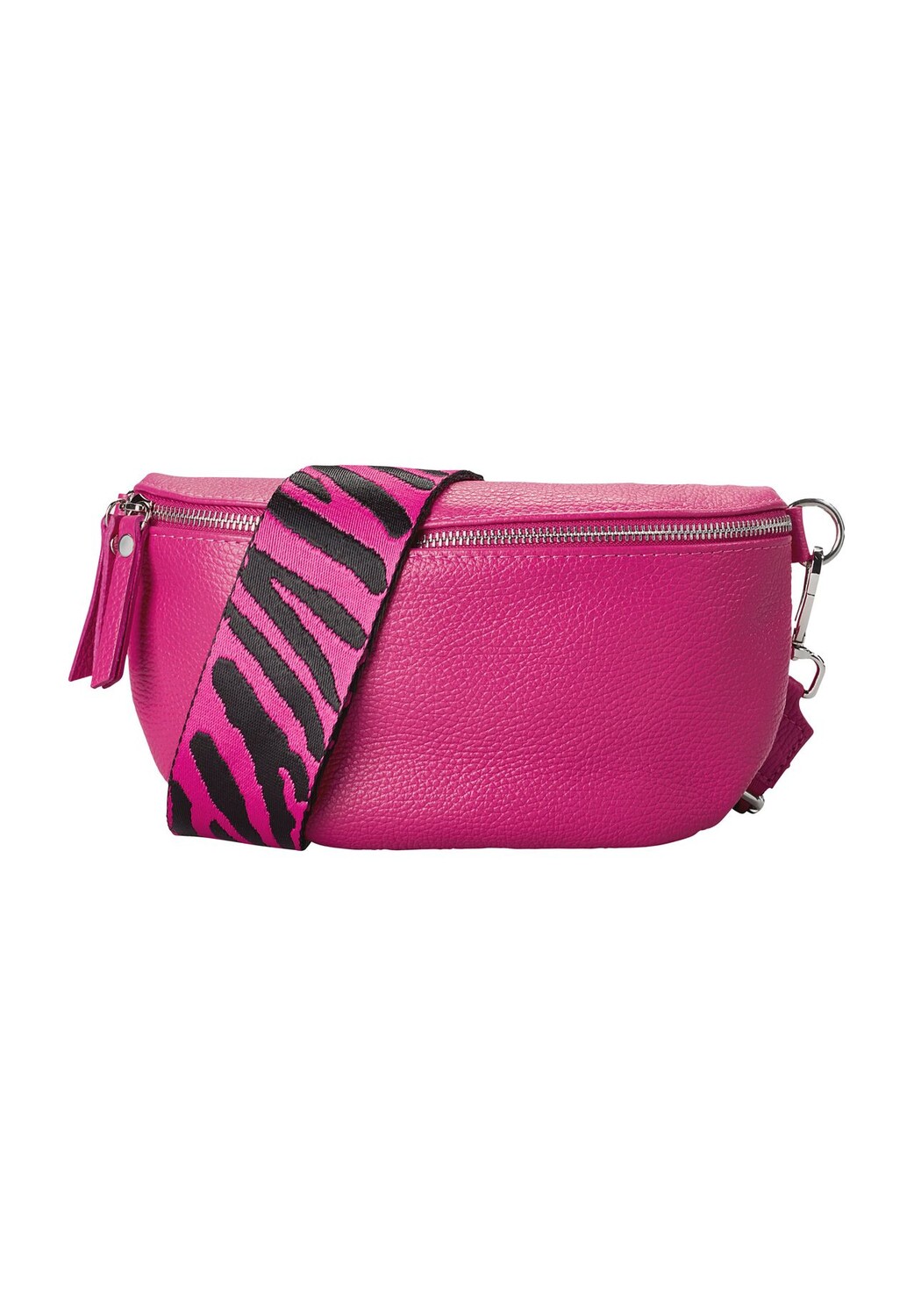 Женская кожаная поясная сумка с жаккардовым ремешком Adagio, фуксия
Женская кожаная поясная сумка с жаккардовым ремешком Adagio, фуксия