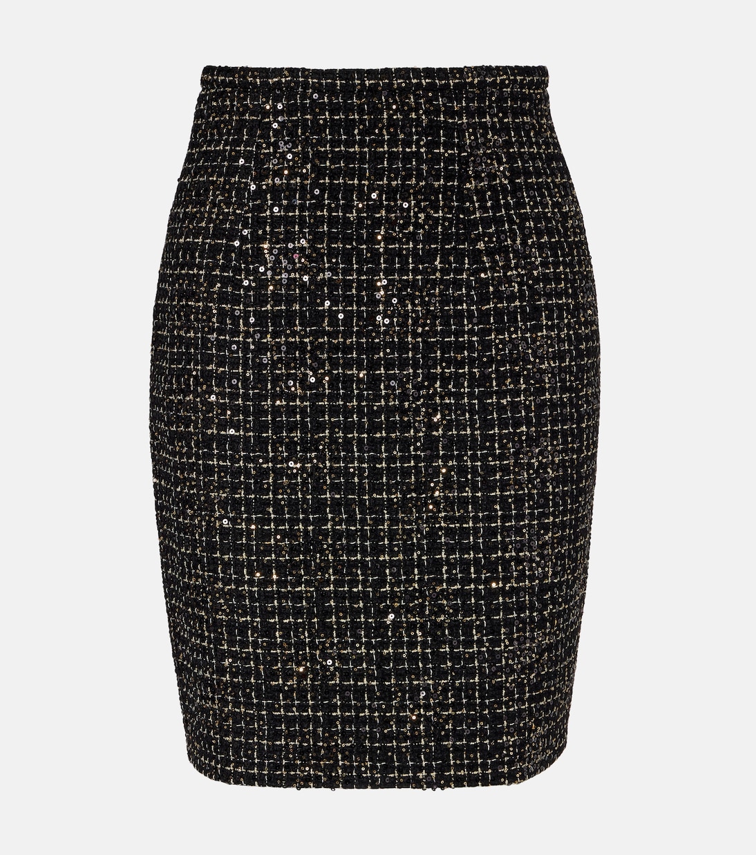 Юбка-карандаш из твида Ayaka с пайетками Safiyaa, Black & Gold
Юбка-карандаш из твида Ayaka с пайетками Safiyaa, Black & Gold