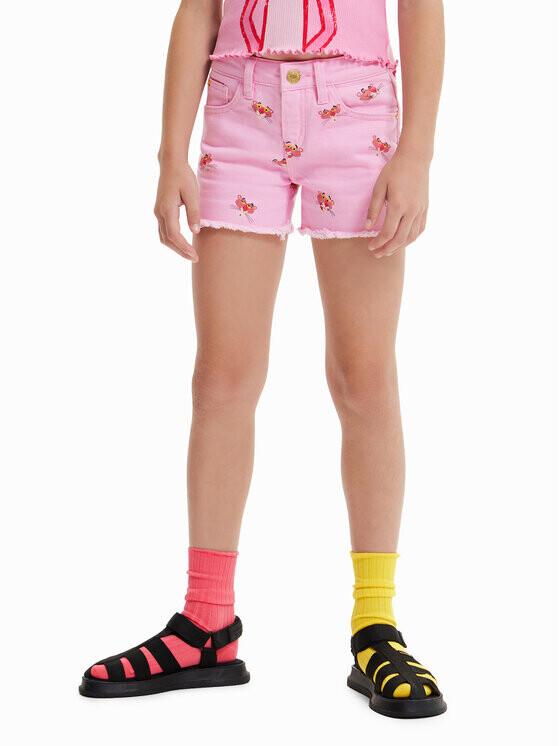 Джинсовые шорты стандартного кроя Desigual, розовый
Джинсовые шорты стандартного кроя Desigual, розовый