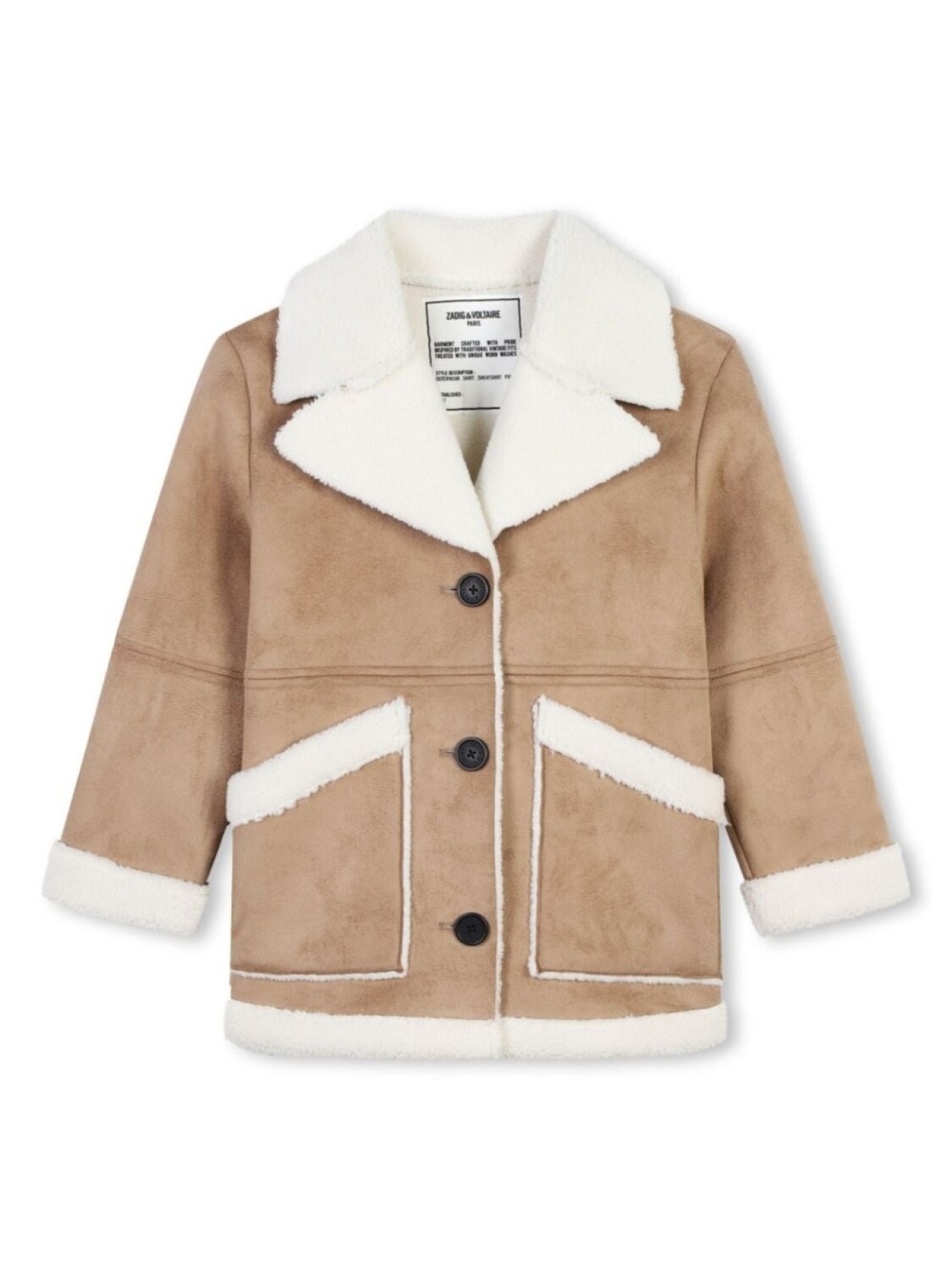 Однобортный пиджак Zadig & Voltaire Kids, коричневый
Однобортный пиджак Zadig & Voltaire Kids, коричневый