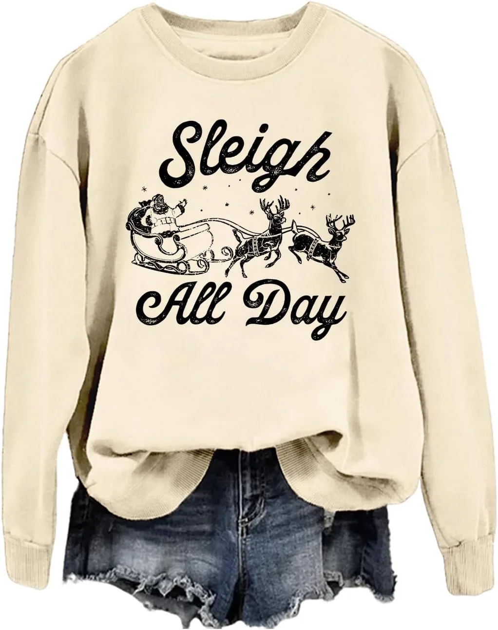 Свитшот Sleigh All Day с оленями и Сантой
Свитшот Sleigh All Day с оленями и Сантой