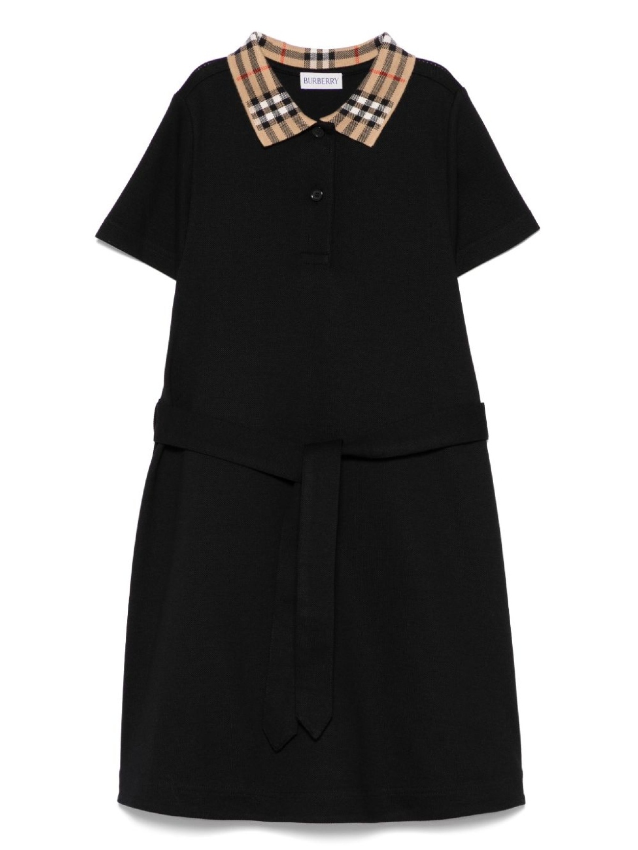 Burberry Kids платье с воротником поло, черный
Burberry Kids платье с воротником поло, черный