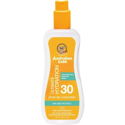 Гель-спрей Australian Gold Ultimate Hydration SPF 30, 237 мл
Гель-спрей Australian Gold Ultimate Hydration SPF 30, 237 мл